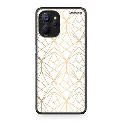 111 - Realme 9i 5G Luxury White Geometric case, cover, bumper