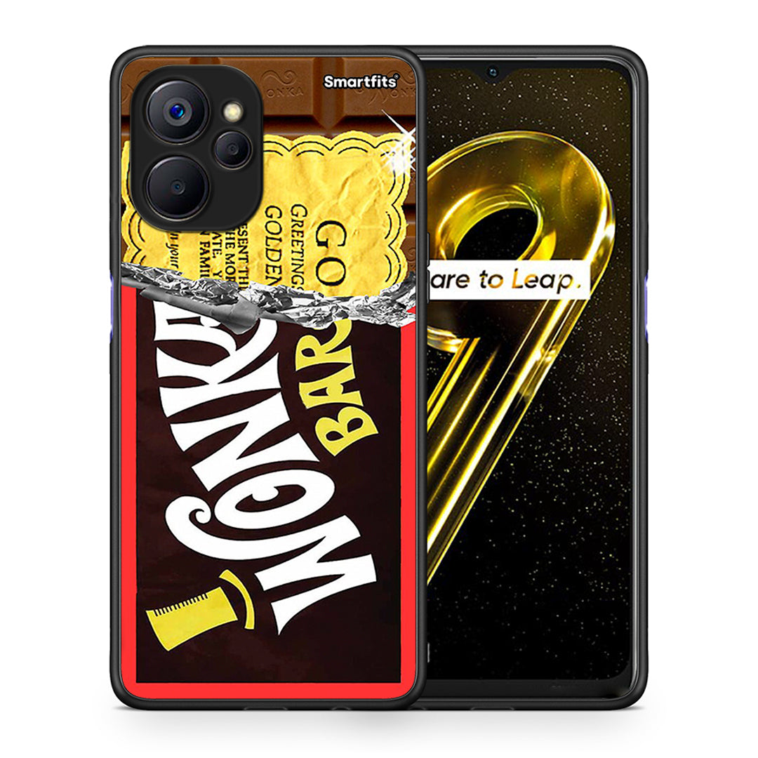 Θήκη Realme 9i 5G Golden Ticket από τη Smartfits με σχέδιο στο πίσω μέρος και μαύρο περίβλημα | Realme 9i 5G Golden Ticket case with colorful back and black bezels