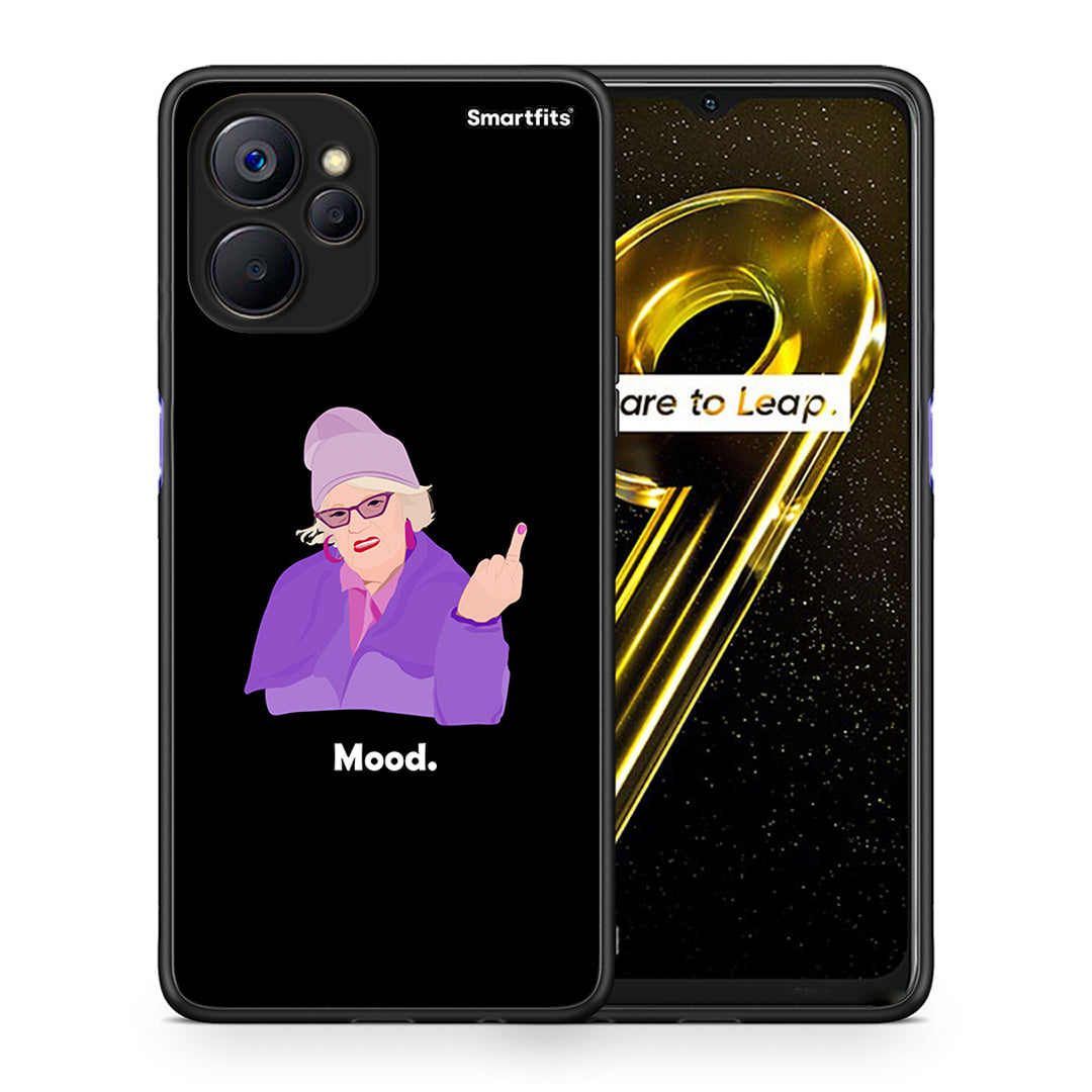 Θήκη Realme 9i 5G Grandma Mood Black από τη Smartfits με σχέδιο στο πίσω μέρος και μαύρο περίβλημα | Realme 9i 5G Grandma Mood Black case with colorful back and black bezels