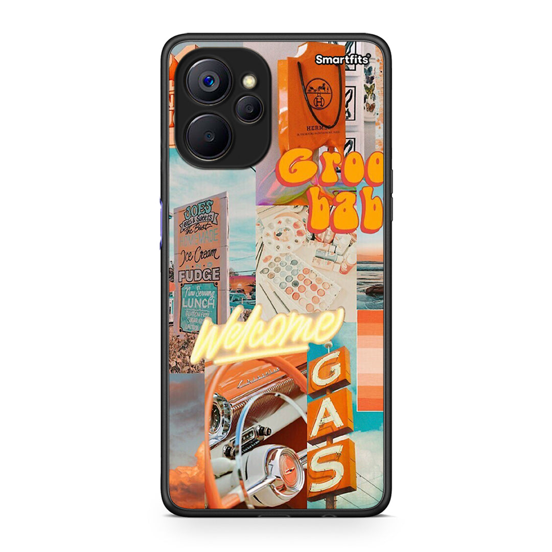 Realme 9i 5G Groovy Babe Θήκη Αγίου Βαλεντίνου από τη Smartfits με σχέδιο στο πίσω μέρος και μαύρο περίβλημα | Smartphone case with colorful back and black bezels by Smartfits