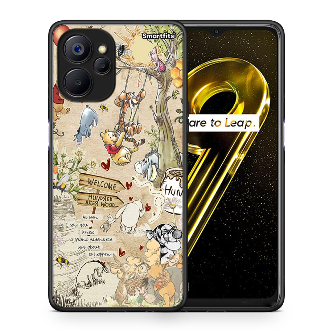 Θήκη Realme 9i 5G Happy Friends από τη Smartfits με σχέδιο στο πίσω μέρος και μαύρο περίβλημα | Realme 9i 5G Happy Friends case with colorful back and black bezels