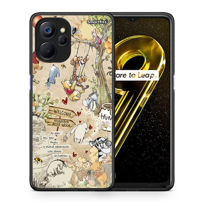 Θήκη Realme 9i 5G Happy Friends από τη Smartfits με σχέδιο στο πίσω μέρος και μαύρο περίβλημα | Realme 9i 5G Happy Friends case with colorful back and black bezels