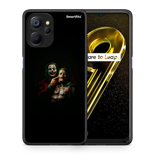 Θήκη Realme 9i 5G Clown Hero από τη Smartfits με σχέδιο στο πίσω μέρος και μαύρο περίβλημα | Realme 9i 5G Clown Hero case with colorful back and black bezels