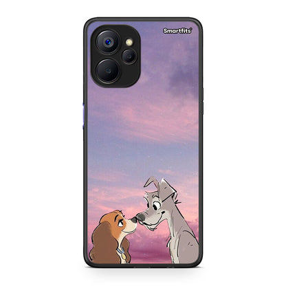 Realme 9i 5G Lady And Tramp θήκη από τη Smartfits με σχέδιο στο πίσω μέρος και μαύρο περίβλημα | Smartphone case with colorful back and black bezels by Smartfits