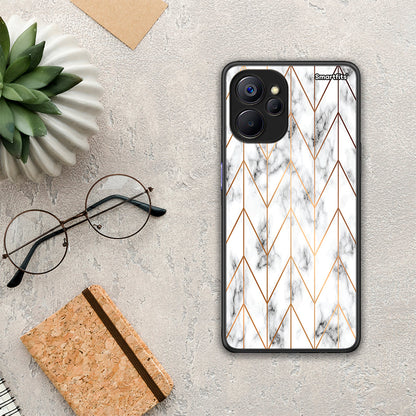Marble Gold Geometric - Realme 9i 5G θήκη