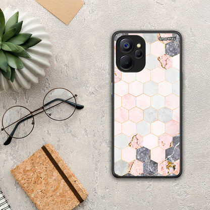 Marble Hexagon Pink - Realme 9i 5G θήκη