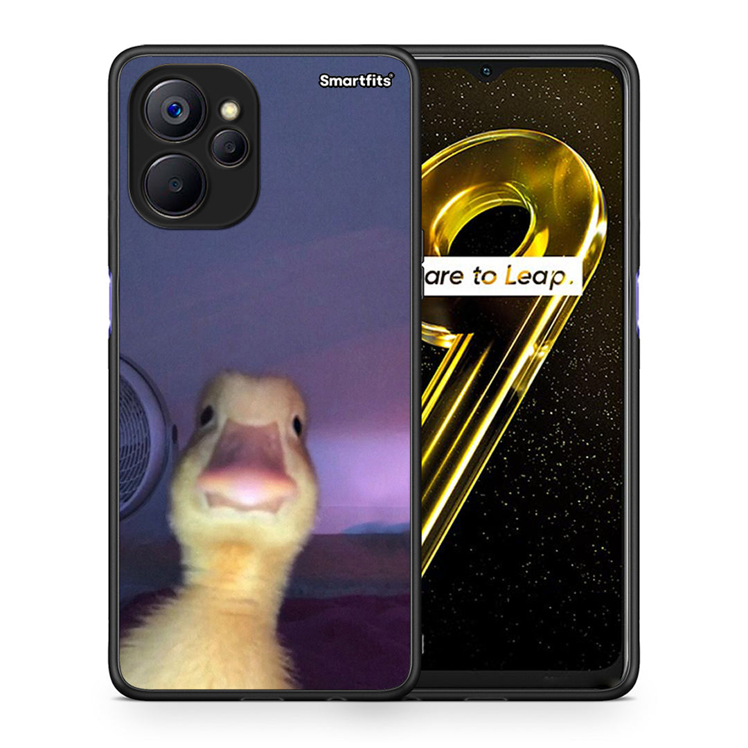 Θήκη Realme 9i 5G Meme Duck από τη Smartfits με σχέδιο στο πίσω μέρος και μαύρο περίβλημα | Realme 9i 5G Meme Duck case with colorful back and black bezels