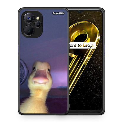 Θήκη Realme 9i 5G Meme Duck από τη Smartfits με σχέδιο στο πίσω μέρος και μαύρο περίβλημα | Realme 9i 5G Meme Duck case with colorful back and black bezels