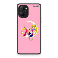 Thumbnail for Realme 9i 5G Moon Girl θήκη από τη Smartfits με σχέδιο στο πίσω μέρος και μαύρο περίβλημα | Smartphone case with colorful back and black bezels by Smartfits