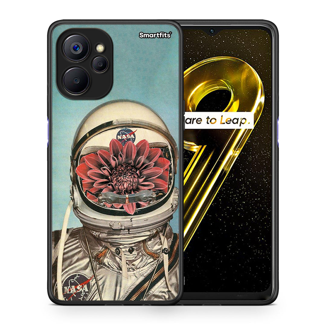 Θήκη Realme 9i 5G Nasa Bloom από τη Smartfits με σχέδιο στο πίσω μέρος και μαύρο περίβλημα | Realme 9i 5G Nasa Bloom case with colorful back and black bezels