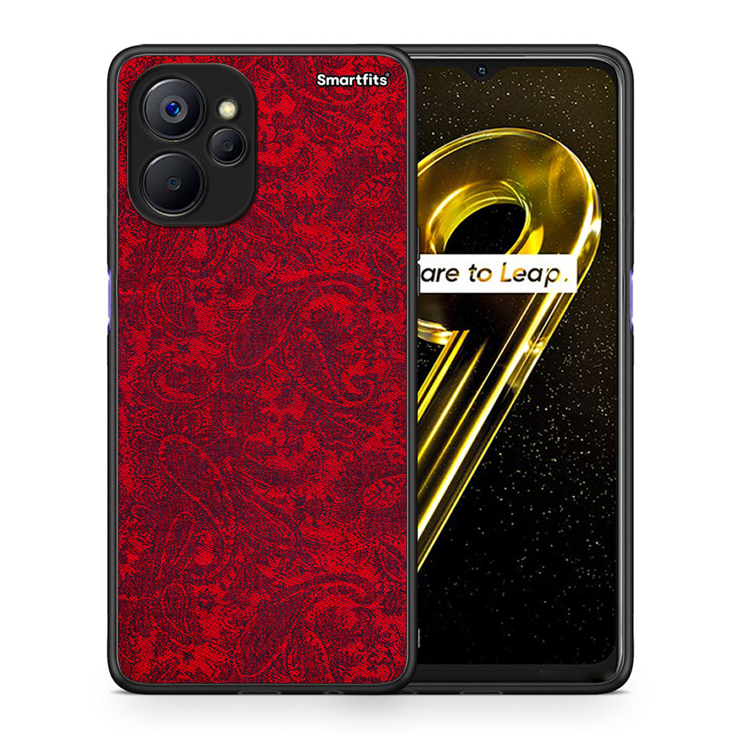 Θήκη Realme 9i 5G Paisley Cashmere από τη Smartfits με σχέδιο στο πίσω μέρος και μαύρο περίβλημα | Realme 9i 5G Paisley Cashmere case with colorful back and black bezels