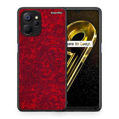 Θήκη Realme 9i 5G Paisley Cashmere από τη Smartfits με σχέδιο στο πίσω μέρος και μαύρο περίβλημα | Realme 9i 5G Paisley Cashmere case with colorful back and black bezels