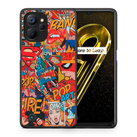 Thumbnail for Θήκη Realme 9i 5G PopArt OMG από τη Smartfits με σχέδιο στο πίσω μέρος και μαύρο περίβλημα | Realme 9i 5G PopArt OMG case with colorful back and black bezels