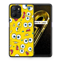 Thumbnail for Θήκη Realme 9i 5G Sponge PopArt από τη Smartfits με σχέδιο στο πίσω μέρος και μαύρο περίβλημα | Realme 9i 5G Sponge PopArt case with colorful back and black bezels