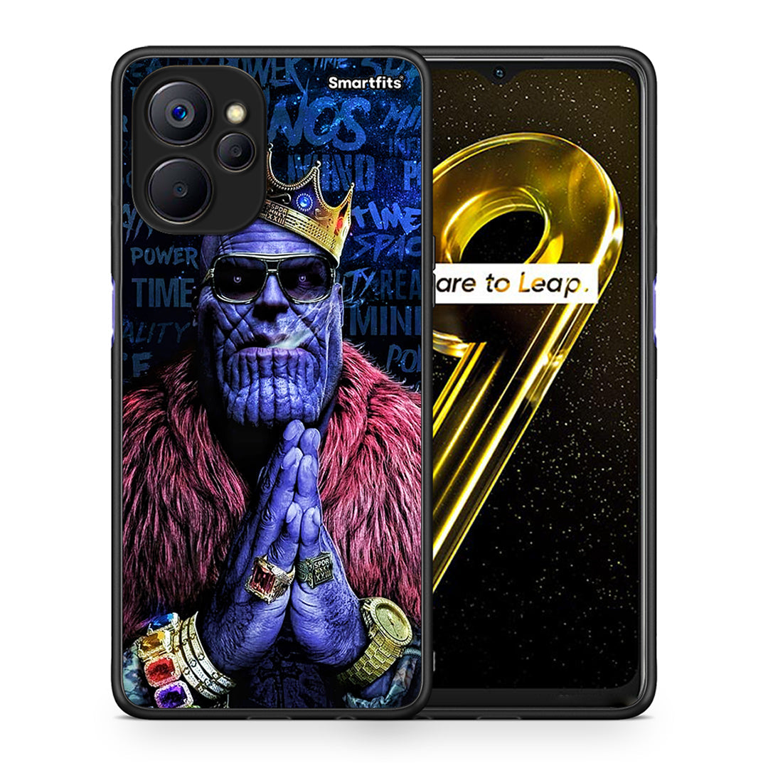 Θήκη Realme 9i 5G Thanos PopArt από τη Smartfits με σχέδιο στο πίσω μέρος και μαύρο περίβλημα | Realme 9i 5G Thanos PopArt case with colorful back and black bezels