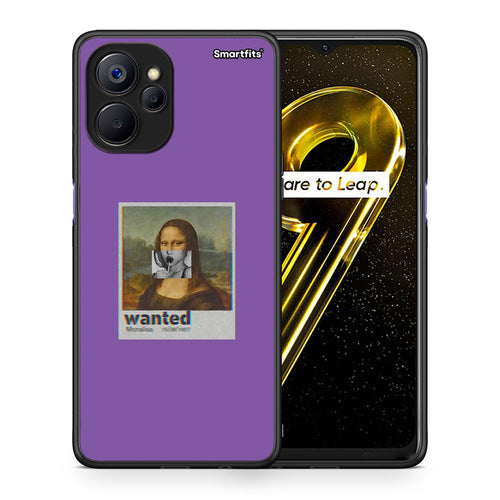 Θήκη Realme 9i 5G Monalisa Popart από τη Smartfits με σχέδιο στο πίσω μέρος και μαύρο περίβλημα | Realme 9i 5G Monalisa Popart case with colorful back and black bezels