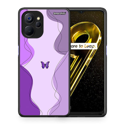 Purple Mariposa - Realme 9i 5G θήκη