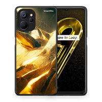 Thumbnail for Θήκη Realme 9i 5G Real Gold από τη Smartfits με σχέδιο στο πίσω μέρος και μαύρο περίβλημα | Realme 9i 5G Real Gold case with colorful back and black bezels