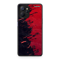 Thumbnail for Realme 9i 5G Red Paint Θήκη Αγίου Βαλεντίνου από τη Smartfits με σχέδιο στο πίσω μέρος και μαύρο περίβλημα | Smartphone case with colorful back and black bezels by Smartfits