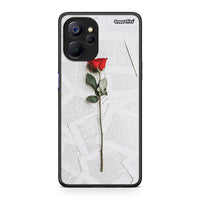 Thumbnail for Realme 9i 5G Red Rose θήκη από τη Smartfits με σχέδιο στο πίσω μέρος και μαύρο περίβλημα | Smartphone case with colorful back and black bezels by Smartfits