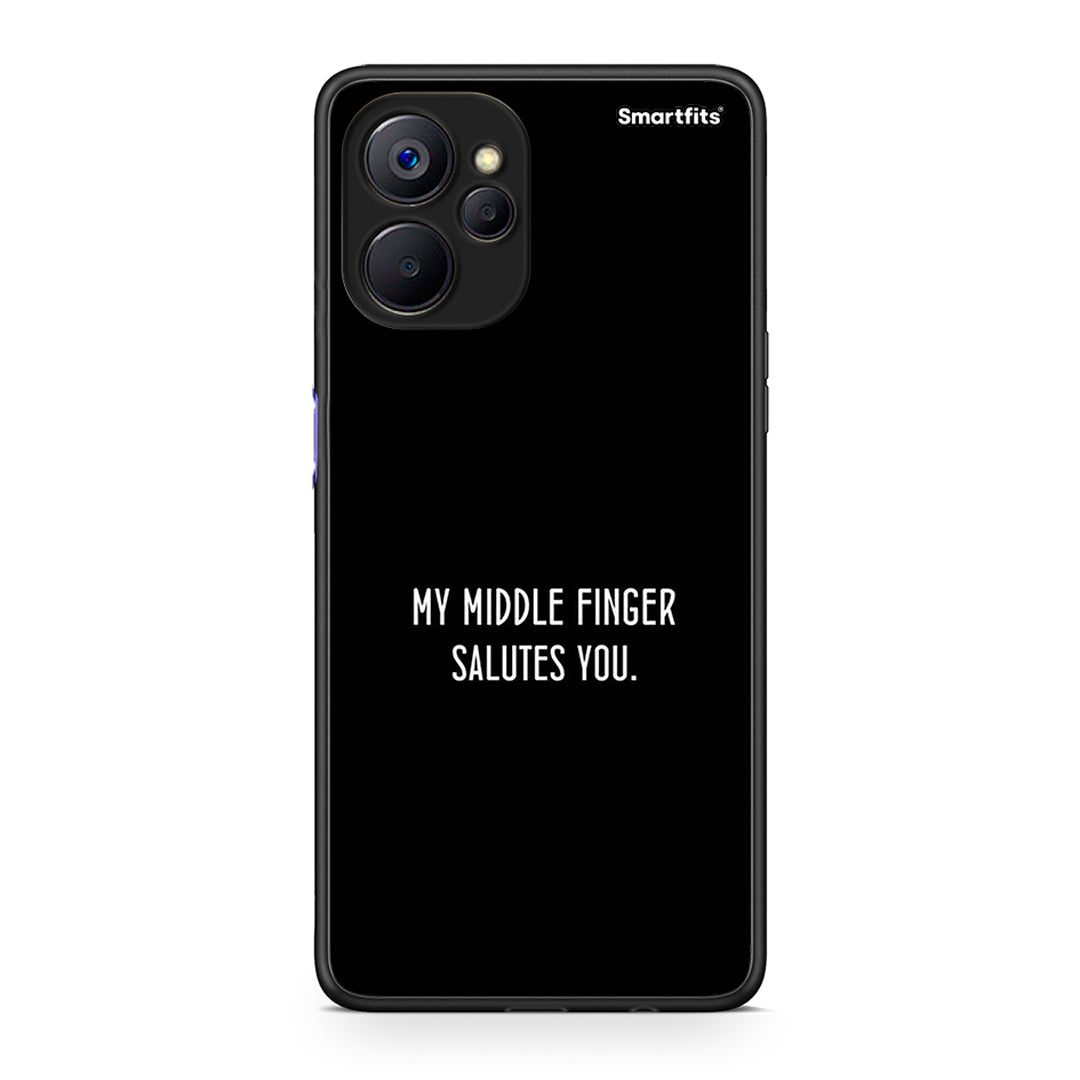 Realme 9i 5G Salute θήκη από τη Smartfits με σχέδιο στο πίσω μέρος και μαύρο περίβλημα | Smartphone case with colorful back and black bezels by Smartfits