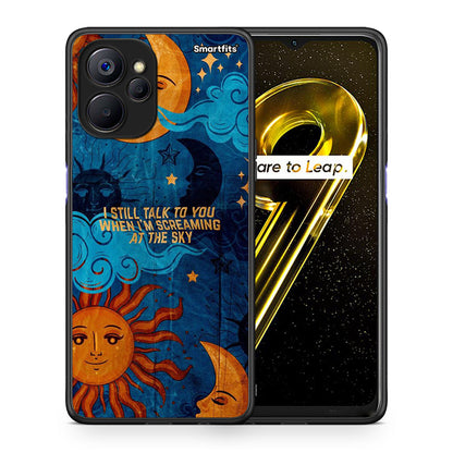 Θήκη Realme 9i 5G Screaming Sky από τη Smartfits με σχέδιο στο πίσω μέρος και μαύρο περίβλημα | Realme 9i 5G Screaming Sky case with colorful back and black bezels
