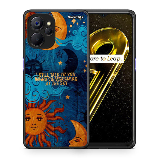 Θήκη Realme 9i 5G Screaming Sky από τη Smartfits με σχέδιο στο πίσω μέρος και μαύρο περίβλημα | Realme 9i 5G Screaming Sky case with colorful back and black bezels