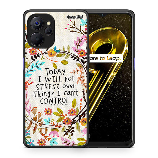 Θήκη Realme 9i 5G Stress Over από τη Smartfits με σχέδιο στο πίσω μέρος και μαύρο περίβλημα | Realme 9i 5G Stress Over case with colorful back and black bezels