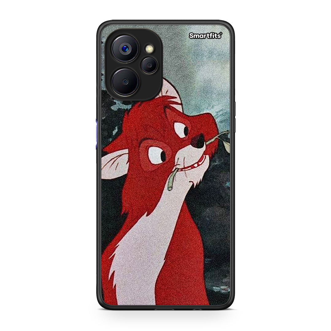 Realme 9i 5G Tod And Vixey Love 1 θήκη από τη Smartfits με σχέδιο στο πίσω μέρος και μαύρο περίβλημα | Smartphone case with colorful back and black bezels by Smartfits