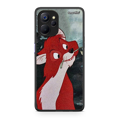 Realme 9i 5G Tod And Vixey Love 1 θήκη από τη Smartfits με σχέδιο στο πίσω μέρος και μαύρο περίβλημα | Smartphone case with colorful back and black bezels by Smartfits