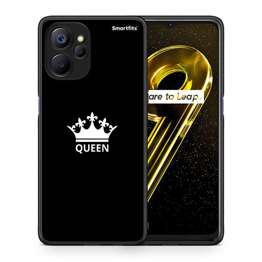 Θήκη Realme 9i 5G Queen Valentine από τη Smartfits με σχέδιο στο πίσω μέρος και μαύρο περίβλημα | Realme 9i 5G Queen Valentine case with colorful back and black bezels