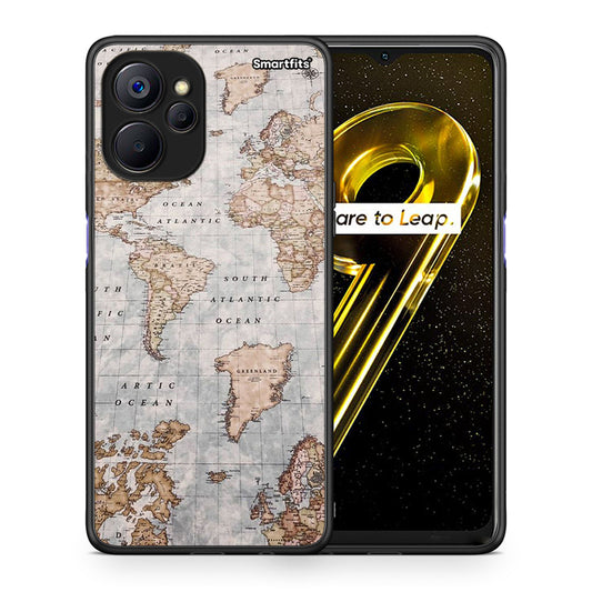 World Map - Realme 9i 5G θήκη