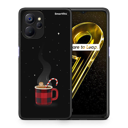 Θήκη Realme 9i 5G Xmas Bathing από τη Smartfits με σχέδιο στο πίσω μέρος και μαύρο περίβλημα | Realme 9i 5G Xmas Bathing case with colorful back and black bezels