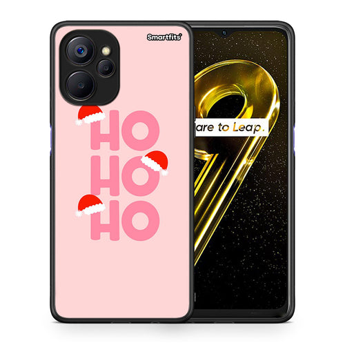 Θήκη Realme 9i 5G Xmas Ho Ho Ho από τη Smartfits με σχέδιο στο πίσω μέρος και μαύρο περίβλημα | Realme 9i 5G Xmas Ho Ho Ho case with colorful back and black bezels