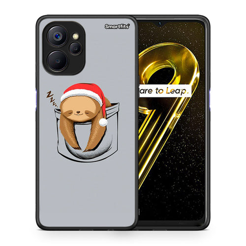 Θήκη Realme 9i 5G Xmas Zzzz από τη Smartfits με σχέδιο στο πίσω μέρος και μαύρο περίβλημα | Realme 9i 5G Xmas Zzzz case with colorful back and black bezels