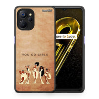 Thumbnail for Θήκη Realme 9i 5G You Go Girl από τη Smartfits με σχέδιο στο πίσω μέρος και μαύρο περίβλημα | Realme 9i 5G You Go Girl case with colorful back and black bezels
