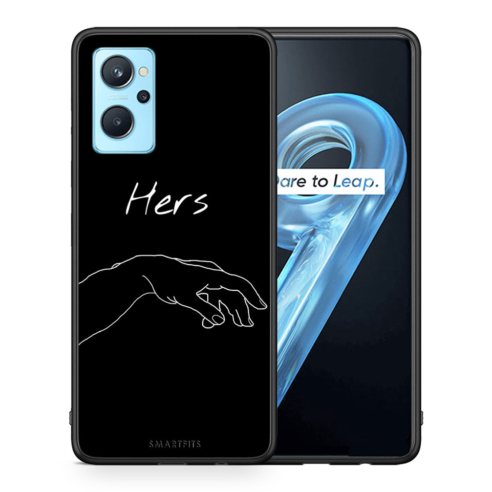 Θήκη Αγίου Βαλεντίνου Realme 9i Aeshetic Love 1 από τη Smartfits με σχέδιο στο πίσω μέρος και μαύρο περίβλημα | Realme 9i Aeshetic Love 1 case with colorful back and black bezels