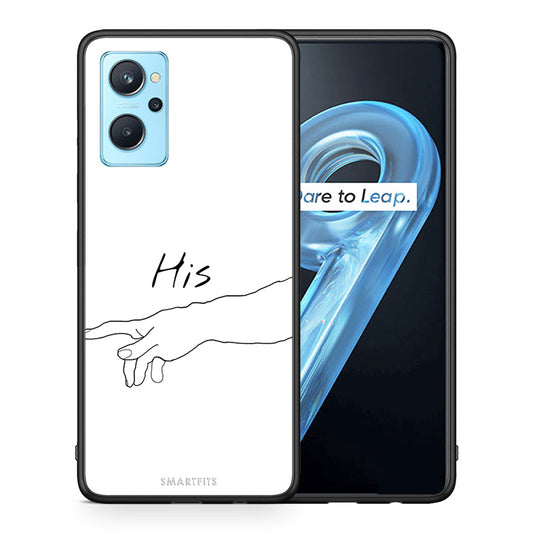 Θήκη Αγίου Βαλεντίνου Realme 9i Aeshetic Love 2 από τη Smartfits με σχέδιο στο πίσω μέρος και μαύρο περίβλημα | Realme 9i Aeshetic Love 2 case with colorful back and black bezels