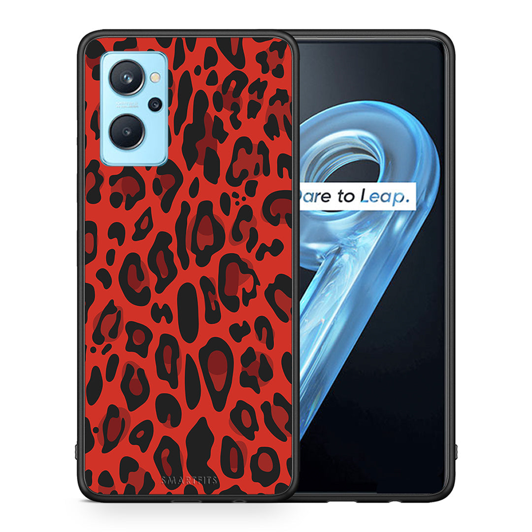 Animal Red Leopard - Oppo A96 θήκη