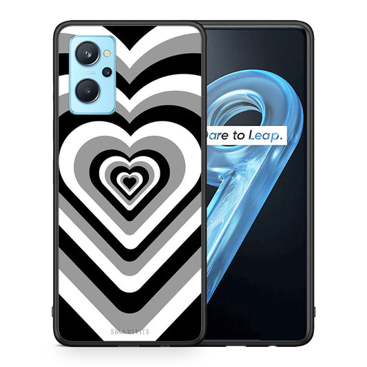 Black Hearts - Oppo A96 θήκη