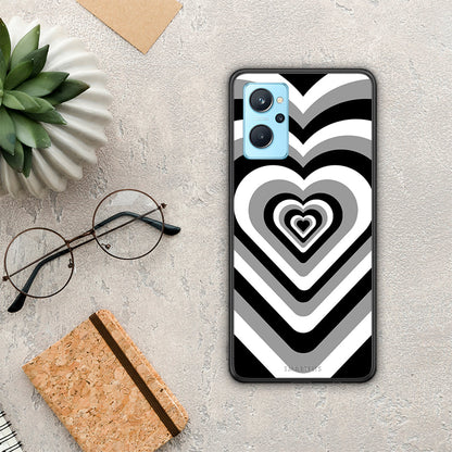 Black Hearts - Oppo A96 θήκη
