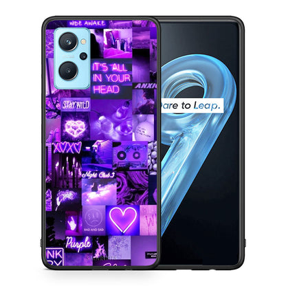 Θήκη Αγίου Βαλεντίνου Realme 9i Collage Stay Wild από τη Smartfits με σχέδιο στο πίσω μέρος και μαύρο περίβλημα | Realme 9i Collage Stay Wild case with colorful back and black bezels