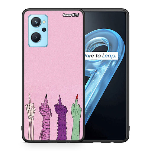 Θήκη Realme 9i Halloween Be A Lady από τη Smartfits με σχέδιο στο πίσω μέρος και μαύρο περίβλημα | Realme 9i Halloween Be A Lady case with colorful back and black bezels