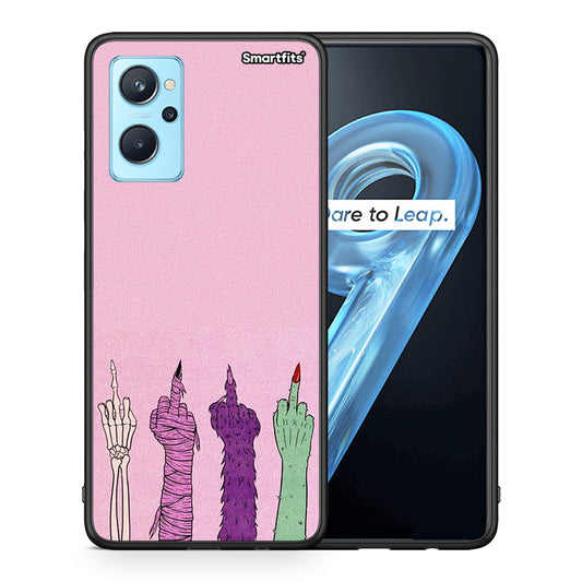 Θήκη Realme 9i Halloween Be A Lady από τη Smartfits με σχέδιο στο πίσω μέρος και μαύρο περίβλημα | Realme 9i Halloween Be A Lady case with colorful back and black bezels