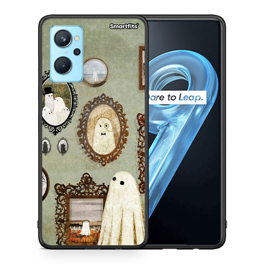 Θήκη Realme 9i Halloween Ghost Season από τη Smartfits με σχέδιο στο πίσω μέρος και μαύρο περίβλημα | Realme 9i Halloween Ghost Season case with colorful back and black bezels