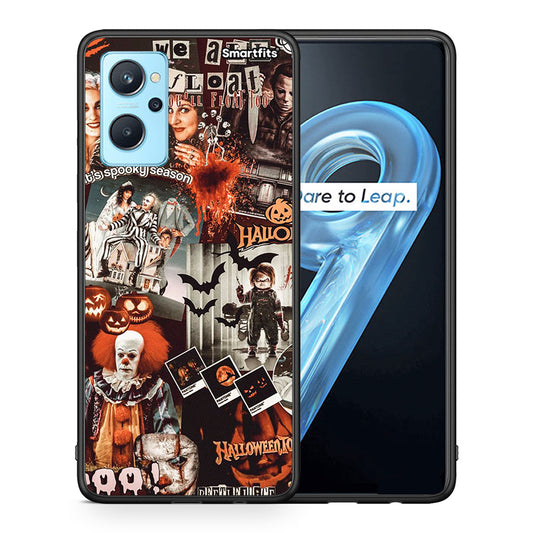 Θήκη Realme 9i Halloween Spooky Season από τη Smartfits με σχέδιο στο πίσω μέρος και μαύρο περίβλημα | Realme 9i Halloween Spooky Season case with colorful back and black bezels