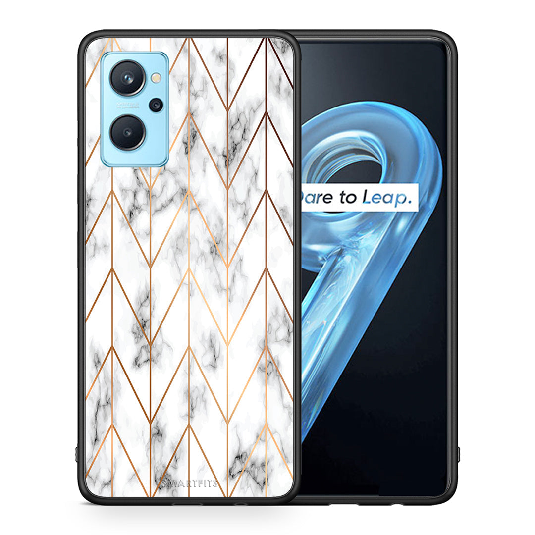 Marble Gold Geometric - Oppo A96 θήκη