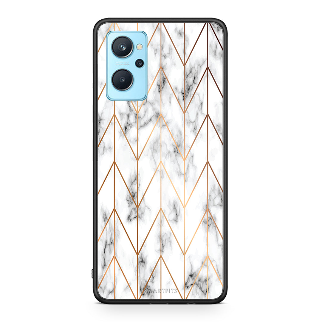 Marble Gold Geometric - Realme 9i θήκη