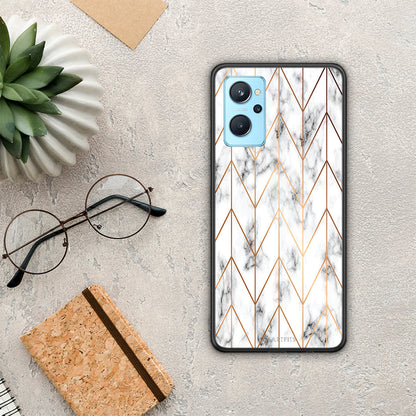 Marble Gold Geometric - Oppo A96 θήκη