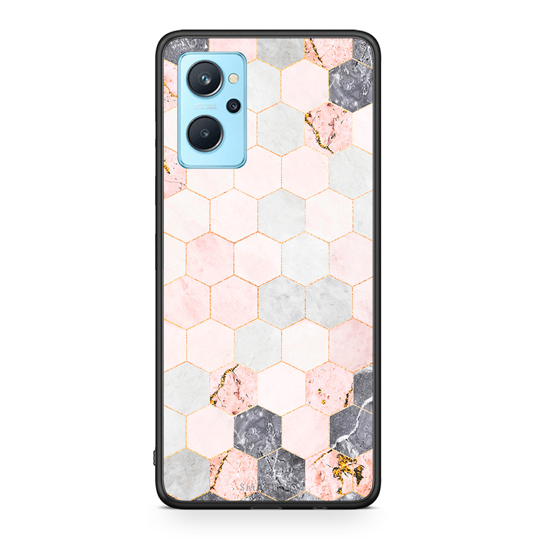 Marble Hexagon Pink - Realme 9i θήκη